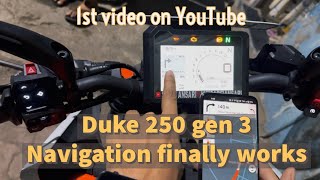 Finally NAVIGATION activated on DUKE 250 GEN3😍 ! NO CLICK BAITS 😎🙏