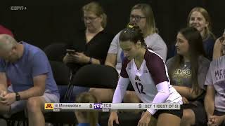 #18 Minnesota vs TCU | NCAA Women Volleyball 09/07/2024