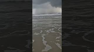 Offshore storm at the ocean, clouds and rain oceanside  ##natureinspired #naturephotography