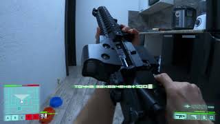 Test gopro 8 4K Hardball gameplay, no airsoft. Shooting M4, Glock17