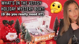 🕵🏼‍♀️ What's in the Vettsy Holiday Mystery Box? | Christmas nail art haul | Easy Xmas nails designs