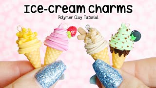 Ice-Cream Waffle Cones │ 4 in 1 Polymer Clay Tutorial