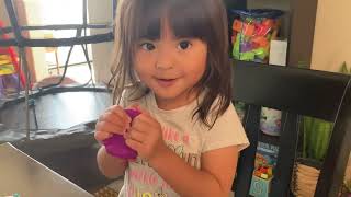 2.5-year-old solving a 48 piece jigsaw puzzle