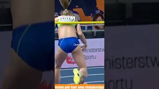 women pole vault jump fail Round#shorts #youtubeshorts #femaleathletic #trackandfield