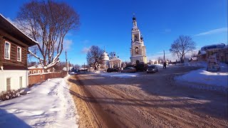 👌👌Путешествие в Плёс зимой! Тихие улочки провинциального городка на Волге! Виды с крутого берега!