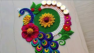 Beautiful rangoli designs for Diwali l Rangoli designs