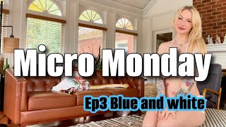 Micro Monday Ep3 Blue and White Striped 2 Piece