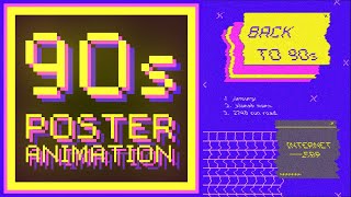 90s Poster Animation in After Effects 2020