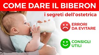 Come dare il latte con il biberon al neonato - Consigli dell'ostetrica su posizione di allattamento