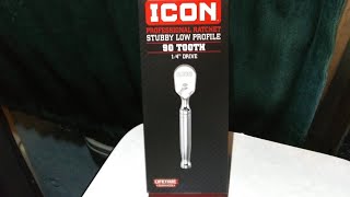 ICON Professional Stubby Low Profile 1/4"Drive Ratchet🔩🌎🔩✌😁