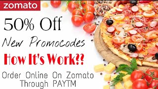 Zomato New Promocodes | Zomato Paytm Offer 🍕