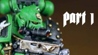 How to paint Salamander Space Marine Part 1 by Lester Bursley