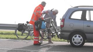 gewonde bij kop staart botsing Afsluitdijk