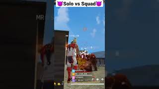 Free Fire🔥 Solo vs Squad Status💥 ll New Attitude Status 😈 //#freefire #shorts #solovssquad #viral