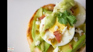 Spicy Hard-Boiled Egg and Avocado English Muffins