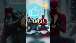 Spider-Man and Thor vs Gorilla and avatar fight battle #thor #spiderman #thanos #animals