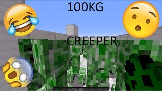 OMG! BADEN IN 100KG CREEPERN! EXPERIMENT! :o