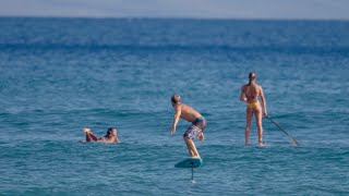 Foilsurf Beach Starts and Pumping 1000 Peaks Maui, HI X Zane Kekoa Schweitzer