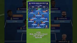 HOW REAL MADRID COULD LINE UP NEXT SEASON#shorts #football