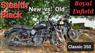 Old vs. New Stealth Black Classic 350 Comparison | Royal Enfield Classic 350 BS6 Ownership Review