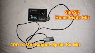 External mic solution for SJ6 and SJ7 Home Made Mic