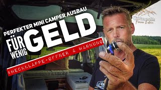 🏕 Mini Camper Ausbau - Heckklappe öffnen von Innen & ⚠️ Warnung