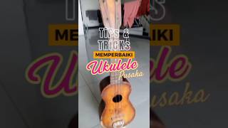 Memperbaiki Ukulele Pusaka | Mengganti Dryer #ukulele #music #fun #happy #tips #tricks #tutorial