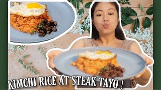 Kimchi Fried Rice with Egg and Wagyu Steak - Food Trip lang