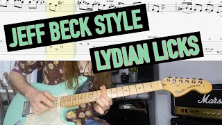 Jeff Beck Style Lydian Licks