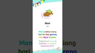 Indonesian Word of the Day 50 | Ikan #shorts #learnindonesian #easyindonesian