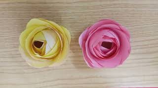 Easy paper flower making using paper cup | paper flowers | paper craft