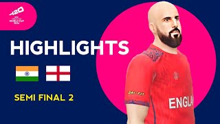 India vs England Semi Final 2 Match Highlights | IND vs ENG T20 World Cup 2024 | Real Cricket 24