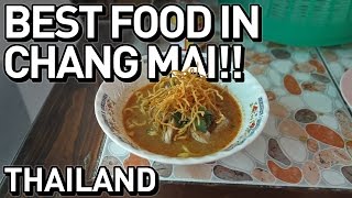 Best Thai Food in Chang Mai!! - Khao Soi Khun Yai Street Food