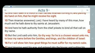 KJV-Daily Bible: a.m. Acts 9:1-21