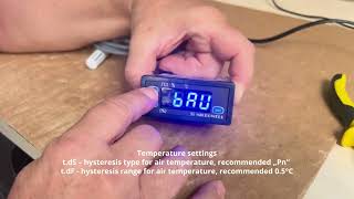 Microwell Digital controller “FOX” hysteresis settings