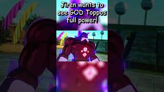 JIREN WANTS TO SEE GOD TOPPOS FULL POWER IN DRAGONBALL SPARKING ZERO! #shorts #dragonball