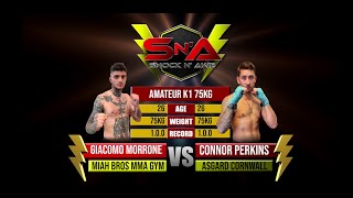 Shock N Awe 34 - Giacomo Morrone vs Connor Perkins Amateur Kickboxing 75kg