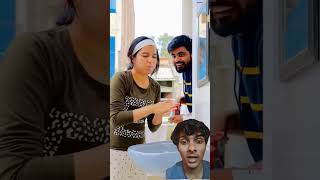 Prank with sister.red colour #trending#payalkukreja#dushyantkukreja#funny#comedy#fun #prank#laugh