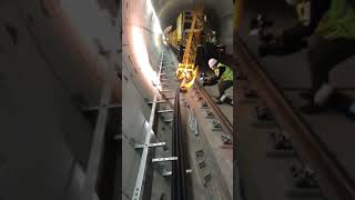 Subway 🚉Subway wiring #subway #building #machine #workers