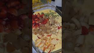 Ramzan Special Custard Pudding | Easy Desert | Fruit Custard #ytshorts