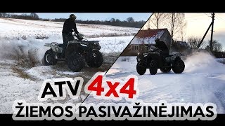 ATV 4x4 Žiemos pasivažinėjimas prie Nemuno !