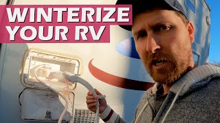 How To Winterize My RV Properly | Don't forget these steps.