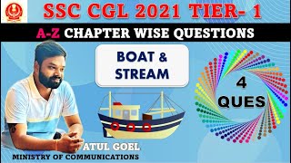 BOAT AND STREAM - SSC CGL 2021 Tier 1 Questions | Chapter-wise Solutions