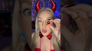 Eating Gummy Eyeballs👁️👹#asmr #shorts