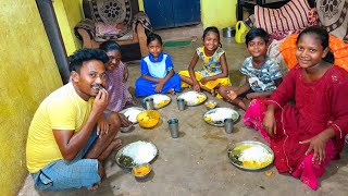 Vegetable Rice |Dinner Eating Full Family Eating Show