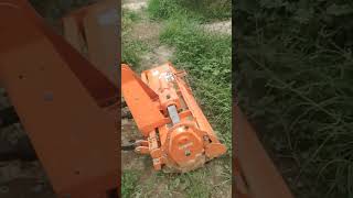 small tractor with cultivator #cultivator #tractor #farmer #agriculture #youtubeshorts #shorts