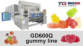 Fully automatic gummy candy/hard candy/toffee candy making line