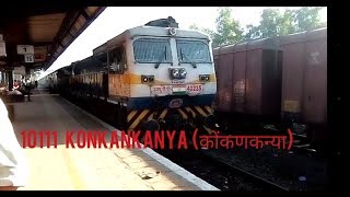 10111 CSMT Madgaon Konkankanya Express Arrive Kankawali