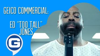 GEICO Commercial - Ed “Too Tall” Jones 🔬📏 (2009)