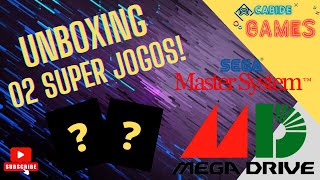 UNBOXING de jogos modernos do Mega Drive e Master System!